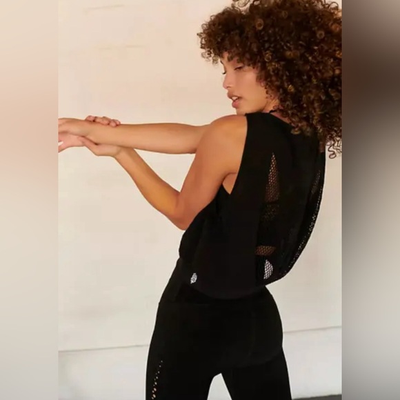 Free People | Running Through My Mind Tank in Black - Picture 4 of 4